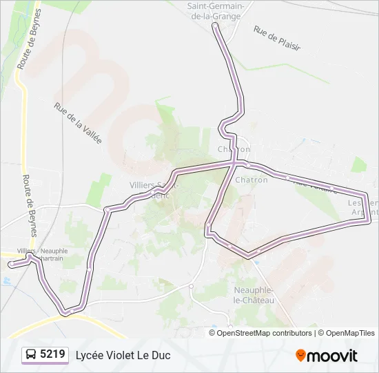 5219 Bus Line Map