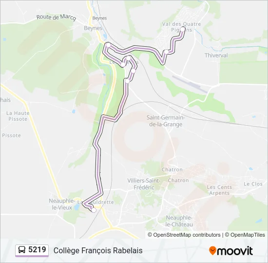 5219 Bus Line Map