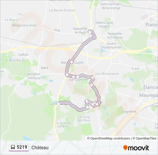 5219 Bus Line Map