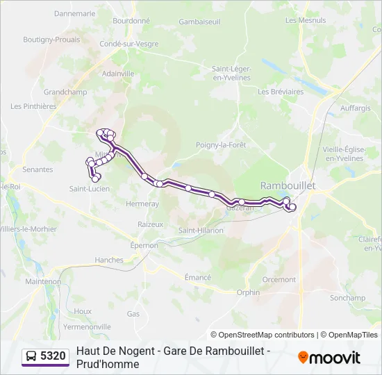5320 Bus Line Map