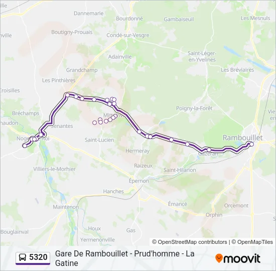 5320 Bus Line Map