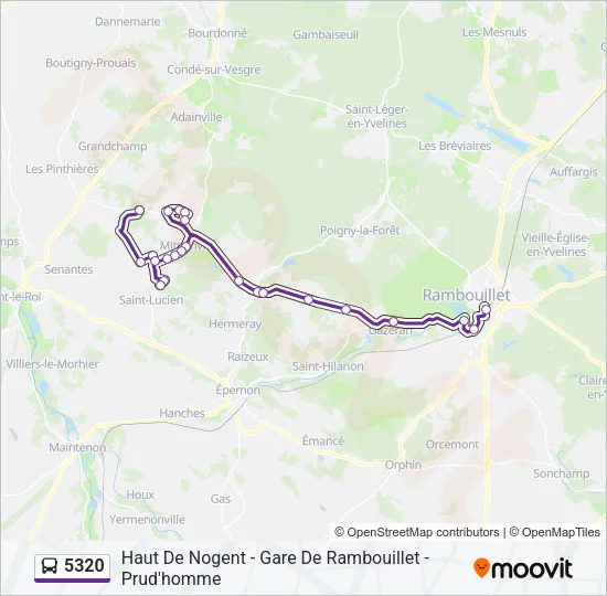 5320 Bus Line Map