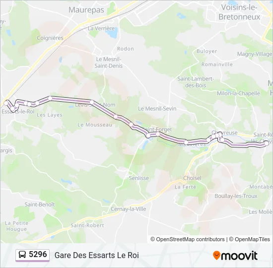 5296 Bus Line Map