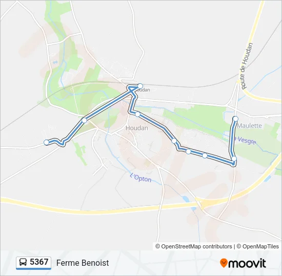 5367 Bus Line Map