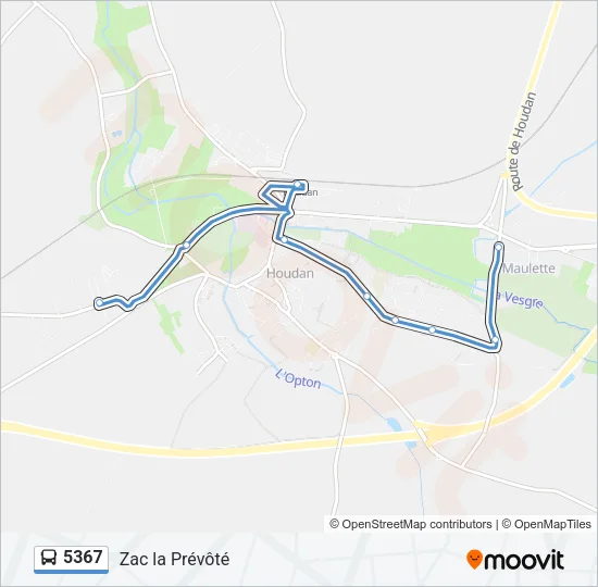 5367 Bus Line Map