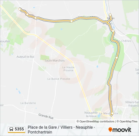 5355 Bus Line Map