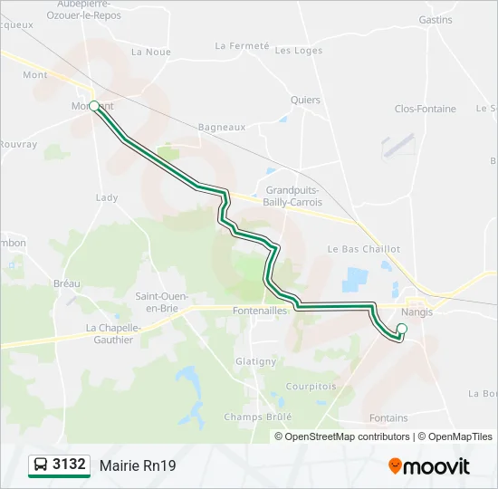 3132 Bus Line Map