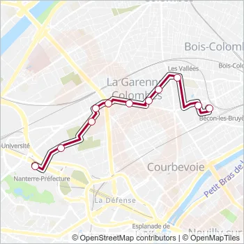363 Bus Line Map