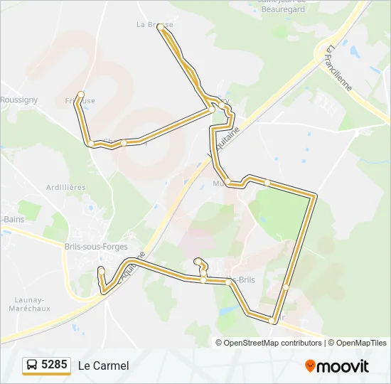 5285 Bus Line Map