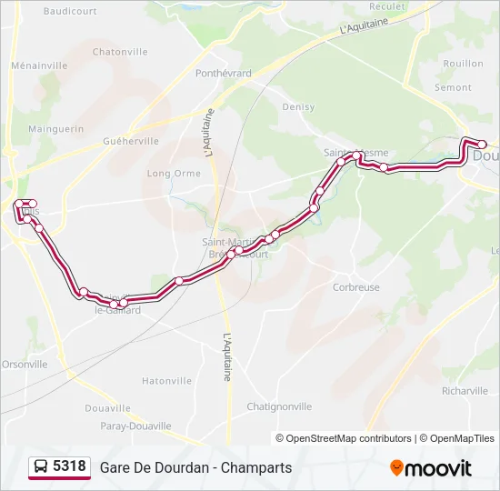 5318 Bus Line Map