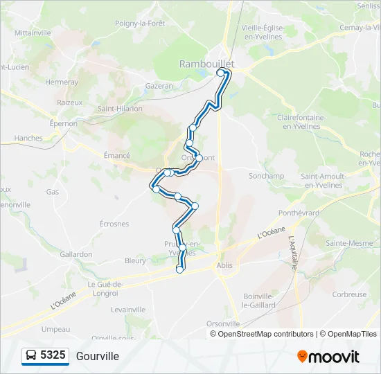 5325 Bus Line Map