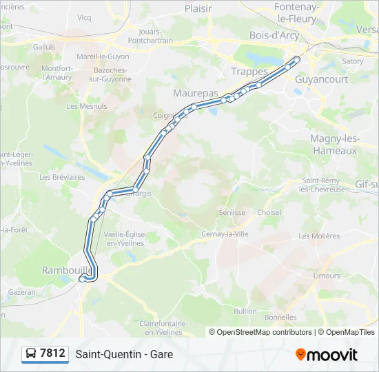 7812 Bus Line Map