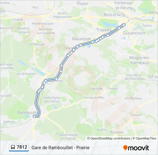 7812 Bus Line Map