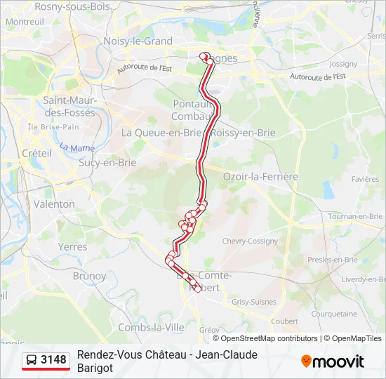 3148 Bus Line Map