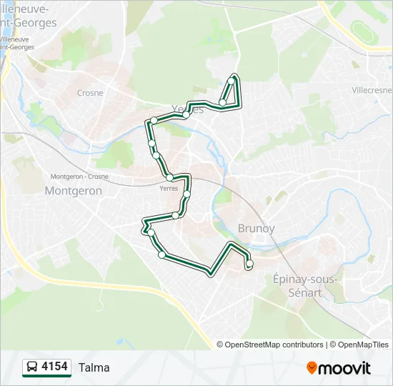 4154 Bus Line Map