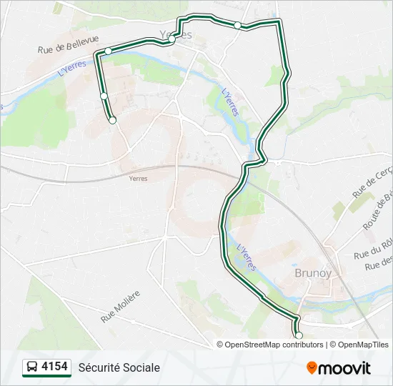 4154 Bus Line Map