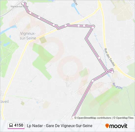 4150 Bus Line Map