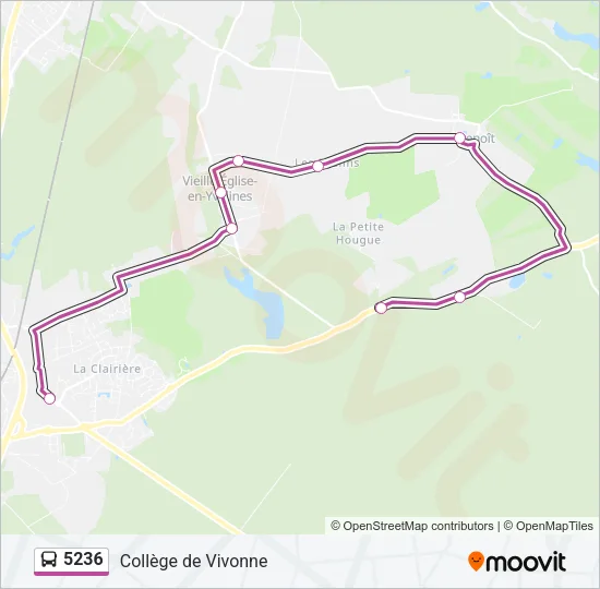 5236 Bus Line Map