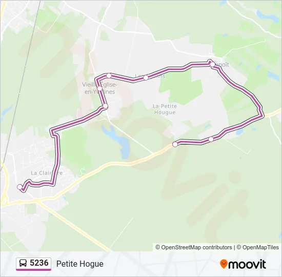 5236 Bus Line Map