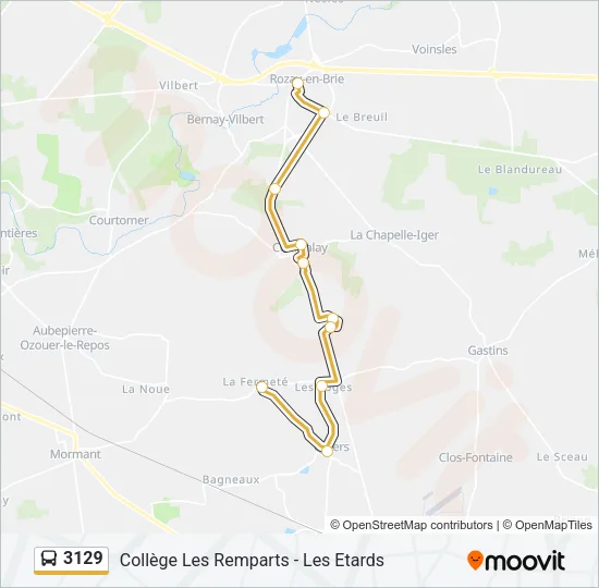 3129 Bus Line Map