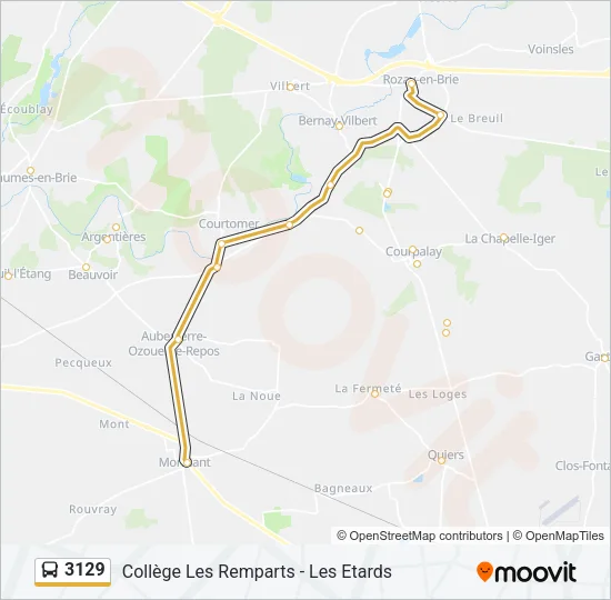 3129 Bus Line Map