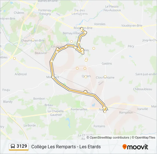 3129 Bus Line Map