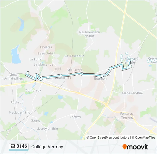 3146 Bus Line Map