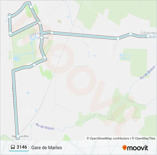 3146 Bus Line Map