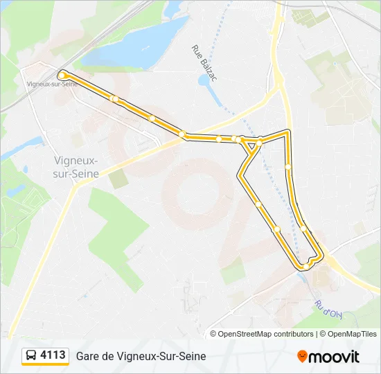 4113 Bus Line Map