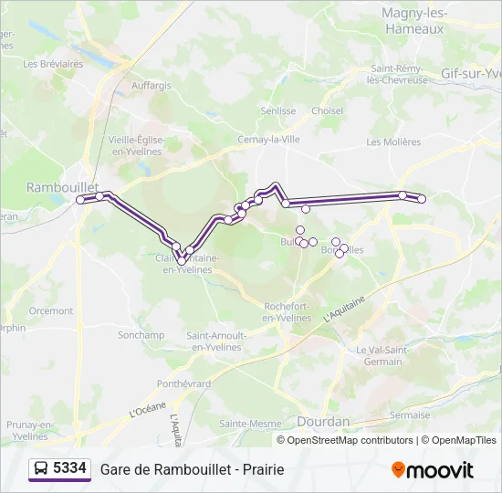 5334 Bus Line Map