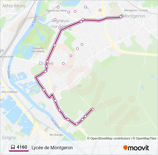 4160 Bus Line Map
