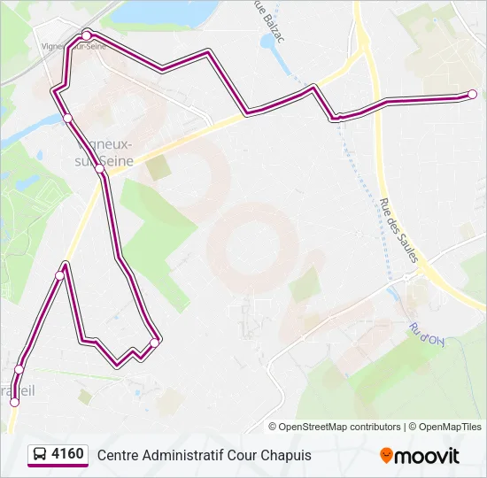 4160 Bus Line Map