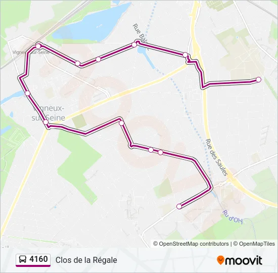 4160 Bus Line Map