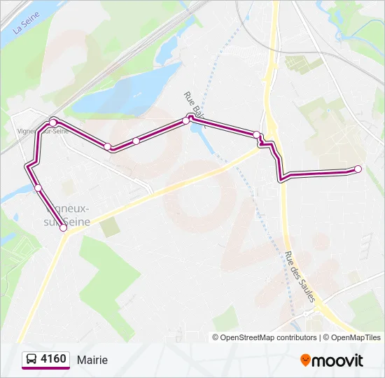 4160 Bus Line Map