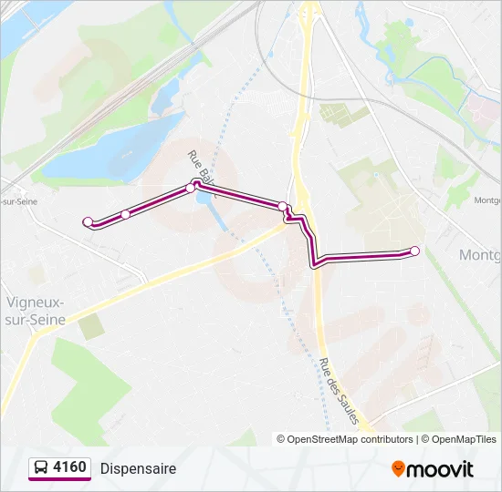 4160 Bus Line Map