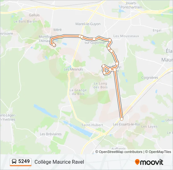 5249 Bus Line Map