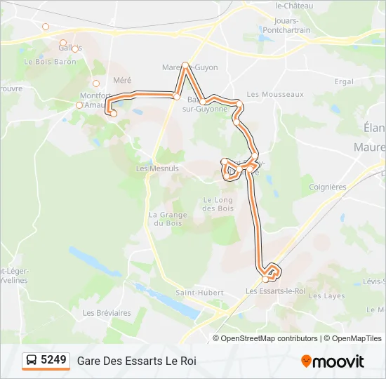5249 Bus Line Map