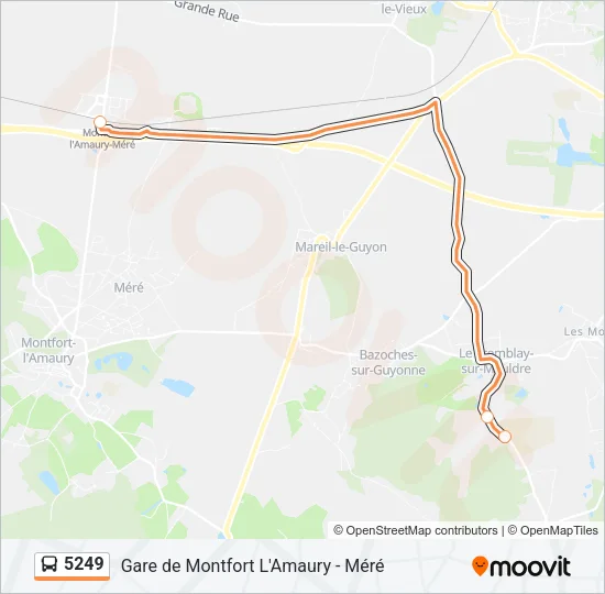5249 Bus Line Map