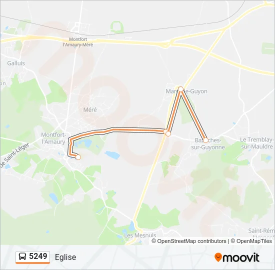5249 Bus Line Map