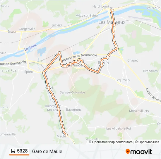 5328 Bus Line Map