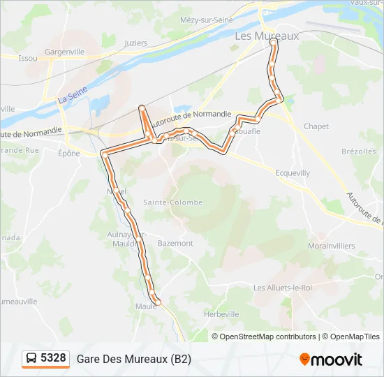 5328 Bus Line Map