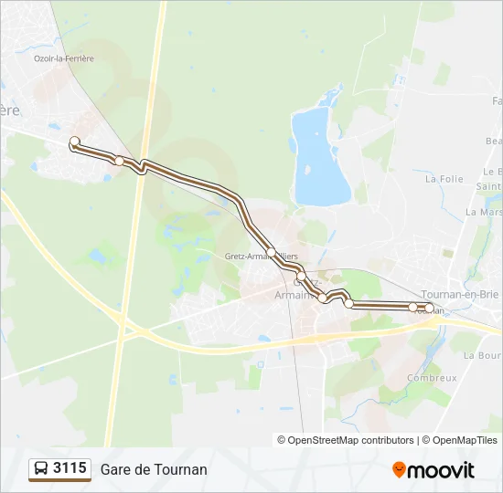 3115 Bus Line Map