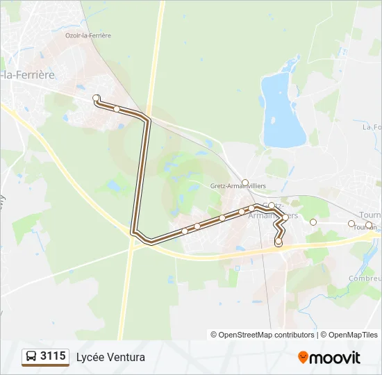 3115 Bus Line Map