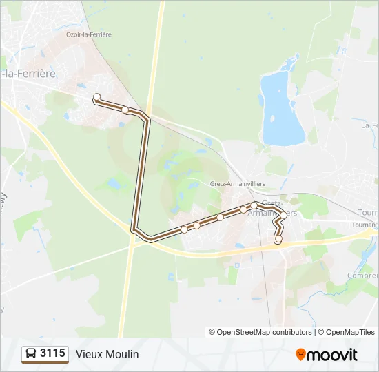 3115 Bus Line Map