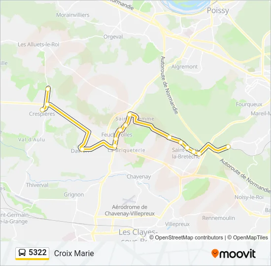 5322 Bus Line Map