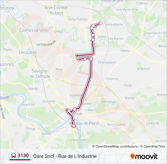 3130 Bus Line Map
