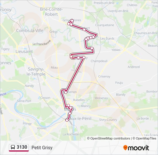 3130 Route: Schedules, Stops & Maps - Petit Grisy (Updated)