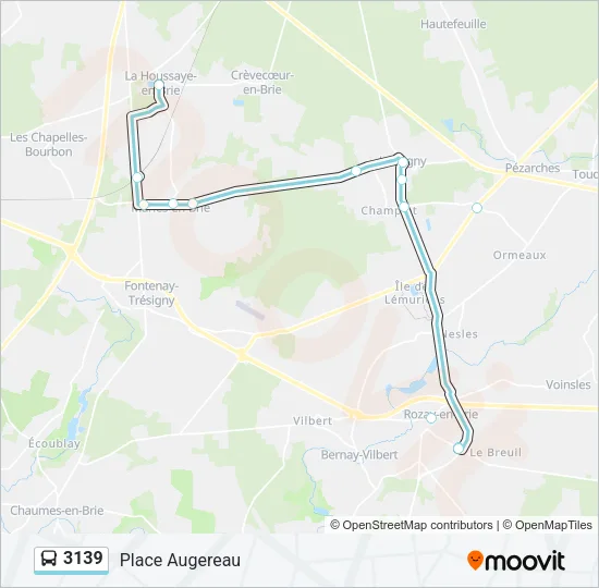 3139 Bus Line Map