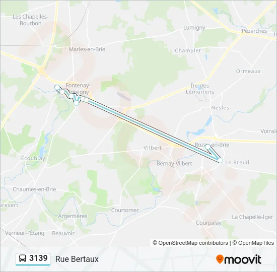 3139 Bus Line Map