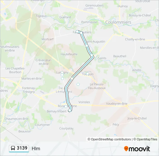 3139 Bus Line Map